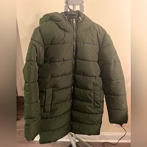 ASOS Dark Green Puffer Jacket. Size S. New With Tags.